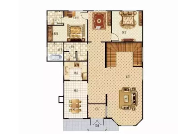 輕鋼別墅312m2簡(jiǎn)美風(fēng)格五居室 一不小心美出新高(圖2) 輕鋼別墅312m2簡(jiǎn)美風(fēng)格五居室 一不小心美出新高(圖2)