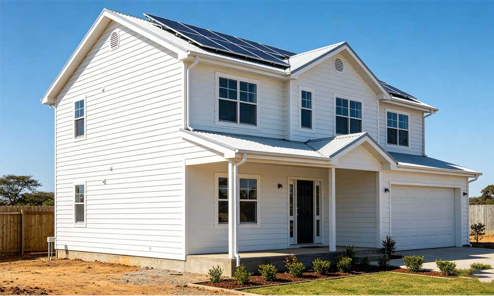 為什么非洲開發商首選睿婕輕鋼別墅？自帶光伏儲能，告別柴油發電機  