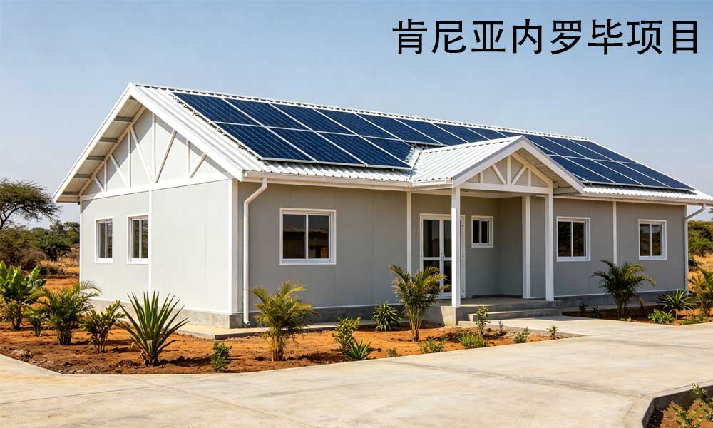 非洲商業建筑新寵：漢良睿婕輕鋼別墅搭配光伏儲能，省電又可靠