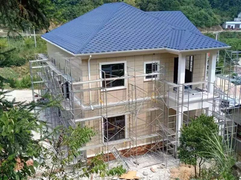 輕鋼別墅不牢固?一打就爛?來看看輕鋼的正規施工過程就知道了(圖11) 睿婕輕鋼別墅