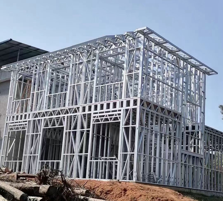 輕鋼別墅怎么固定在地基上？