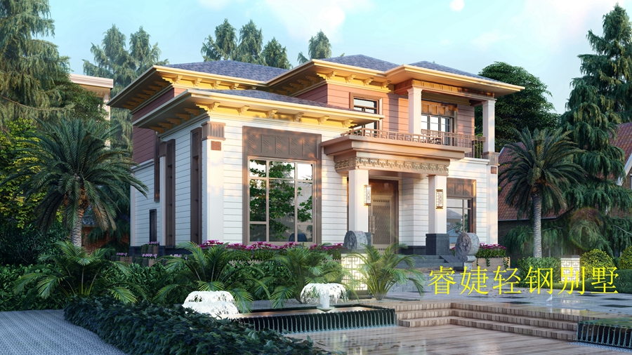 農村建房兩層輕鋼別墅得多少錢？