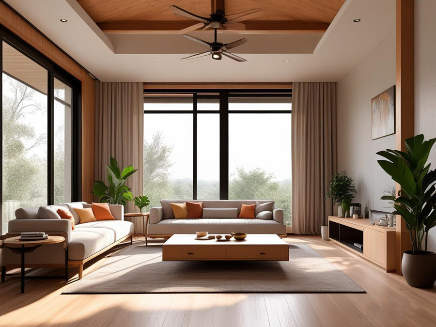 輕鋼別墅的客廳