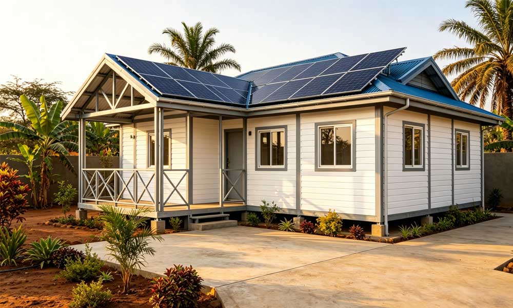 睿婕輕鋼別墅+光伏儲能：出口非洲，徹底解決開發商缺電焦慮(圖2)