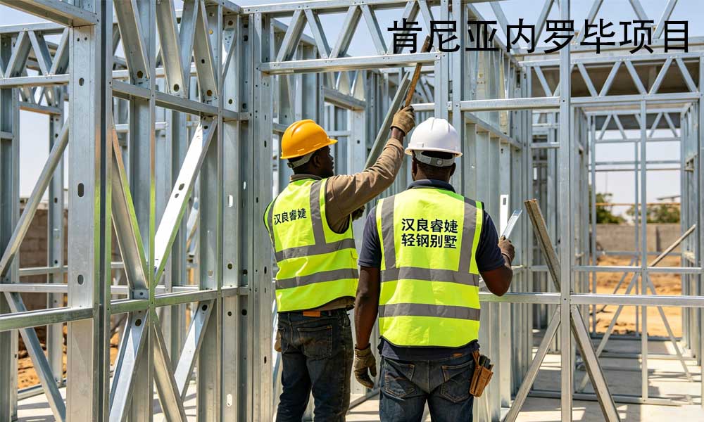 非洲商業建筑新寵：漢良睿婕輕鋼別墅搭配光伏儲能，省電又可靠(圖1)