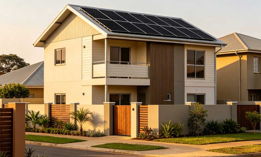 漢良睿婕輕鋼別墅出口非洲：光伏儲能創新，重新定義民生經濟適用房(圖1)